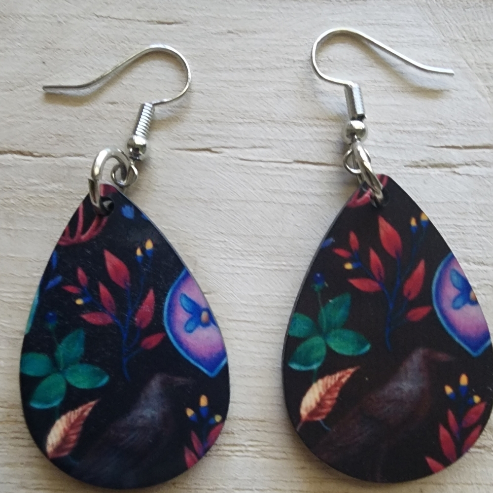 Crow Earrings